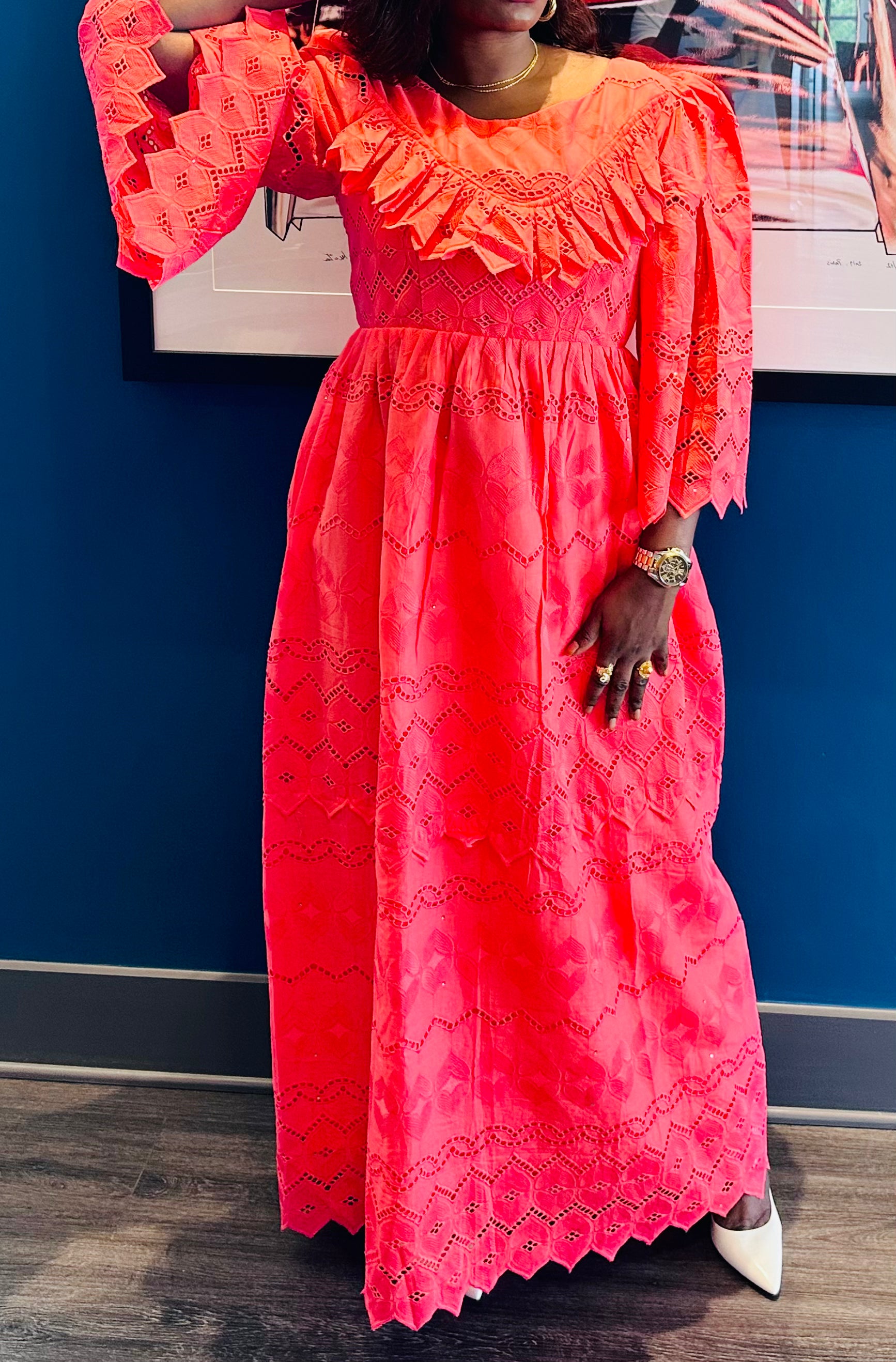Ndeyah Summer Dress (Light Fuchsia Pink)