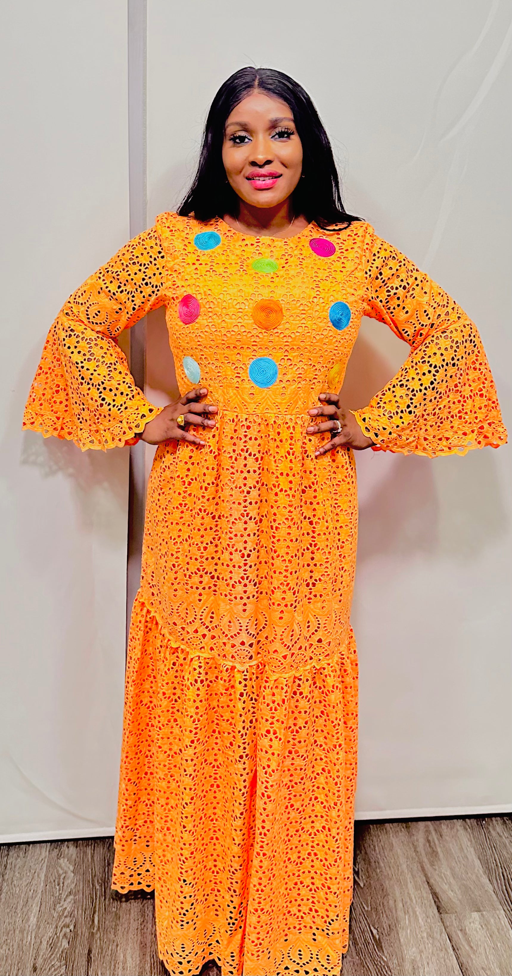 Ndeyah Summer Dress (Orange)
