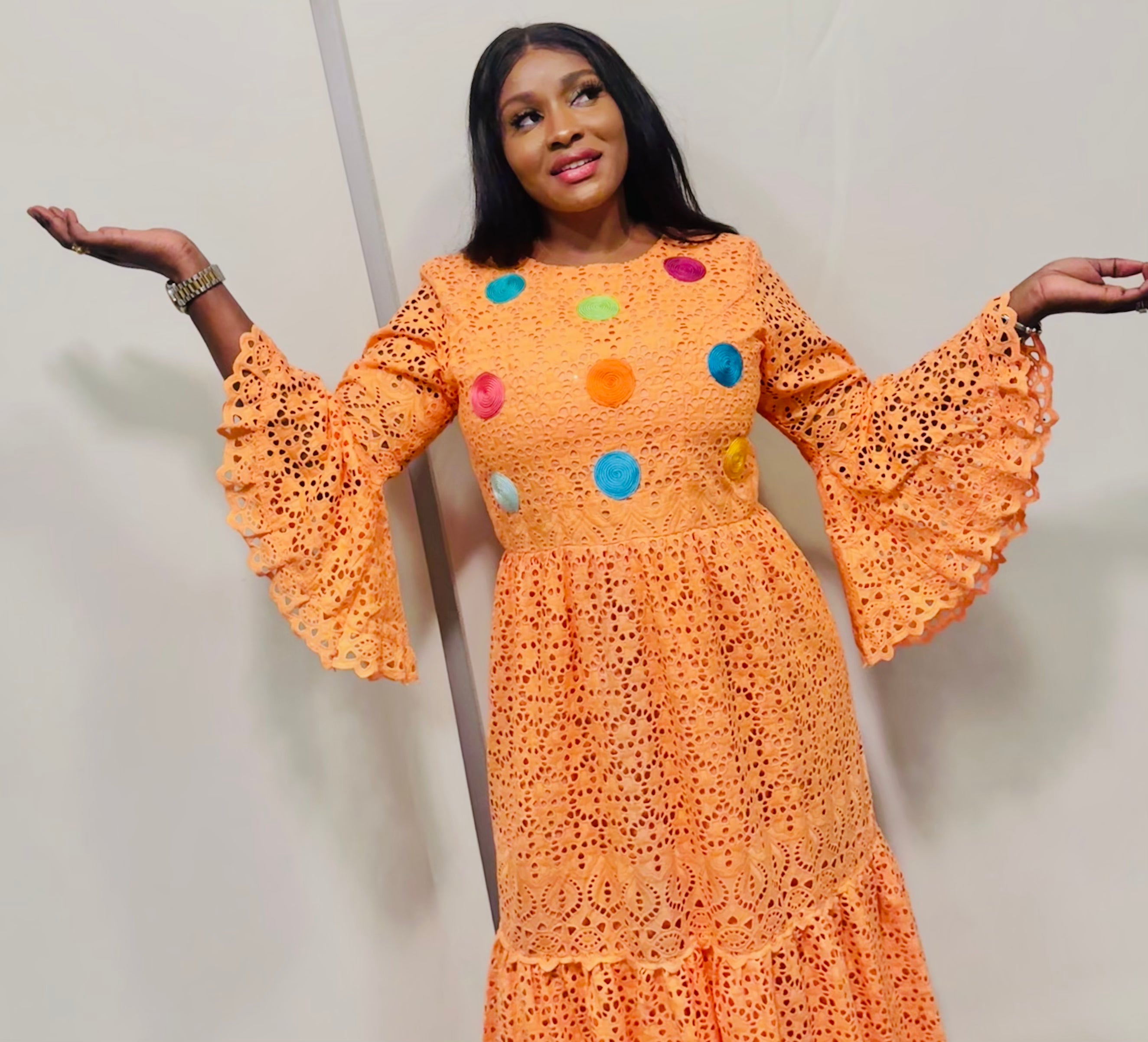 Ndeyah Summer Dress (Orange)