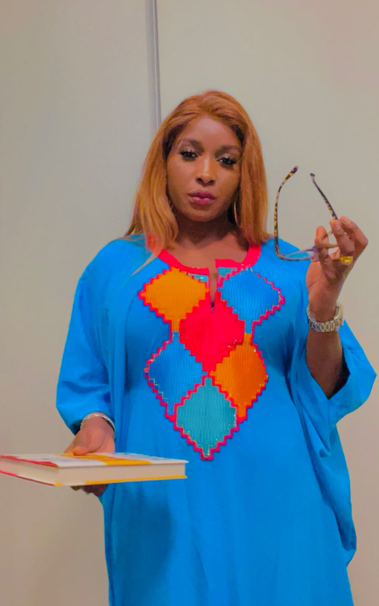 Robe Aîcha Ndiaye (Teal Blue)