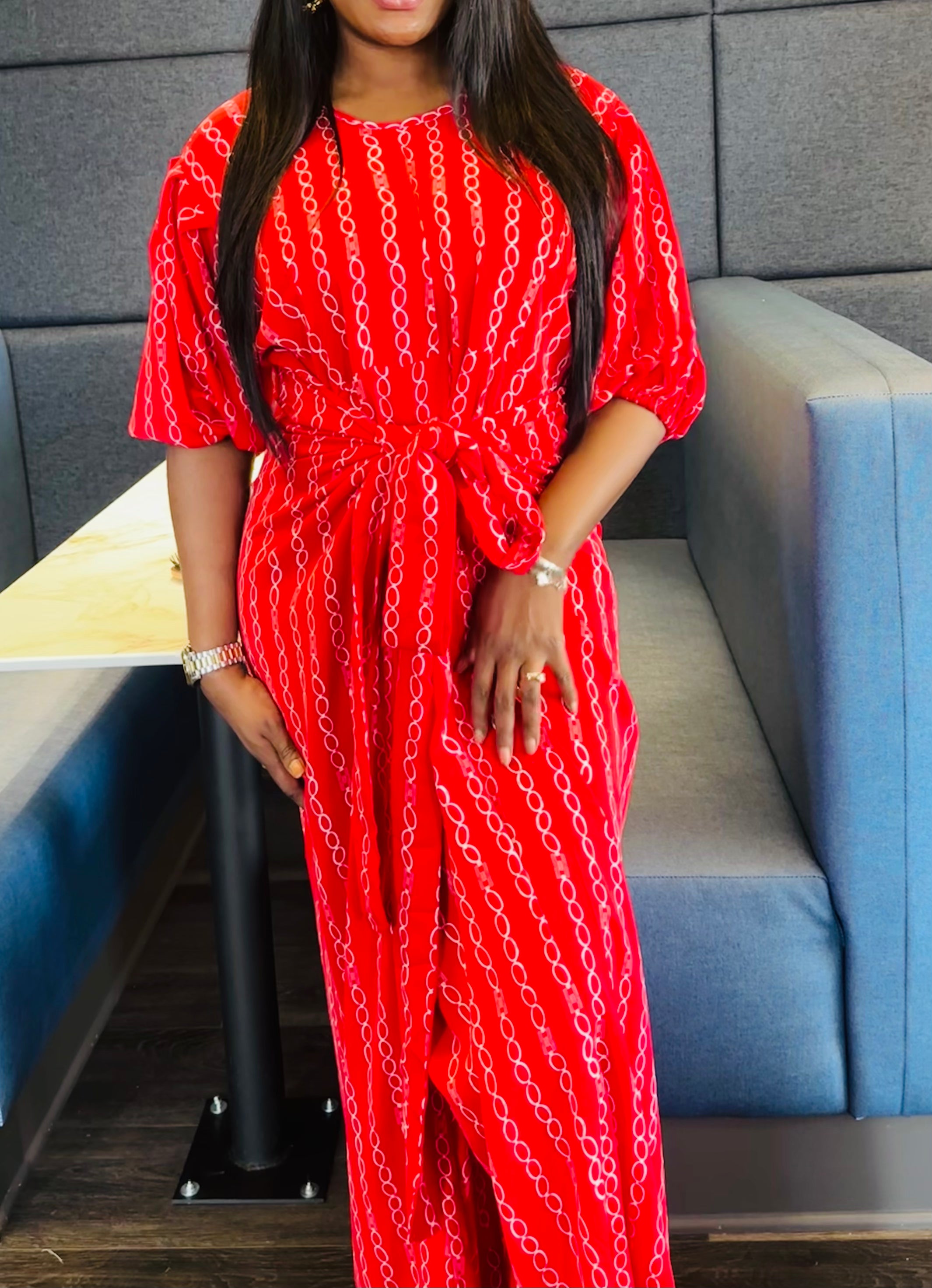 Spicy Long Dress (Red)
