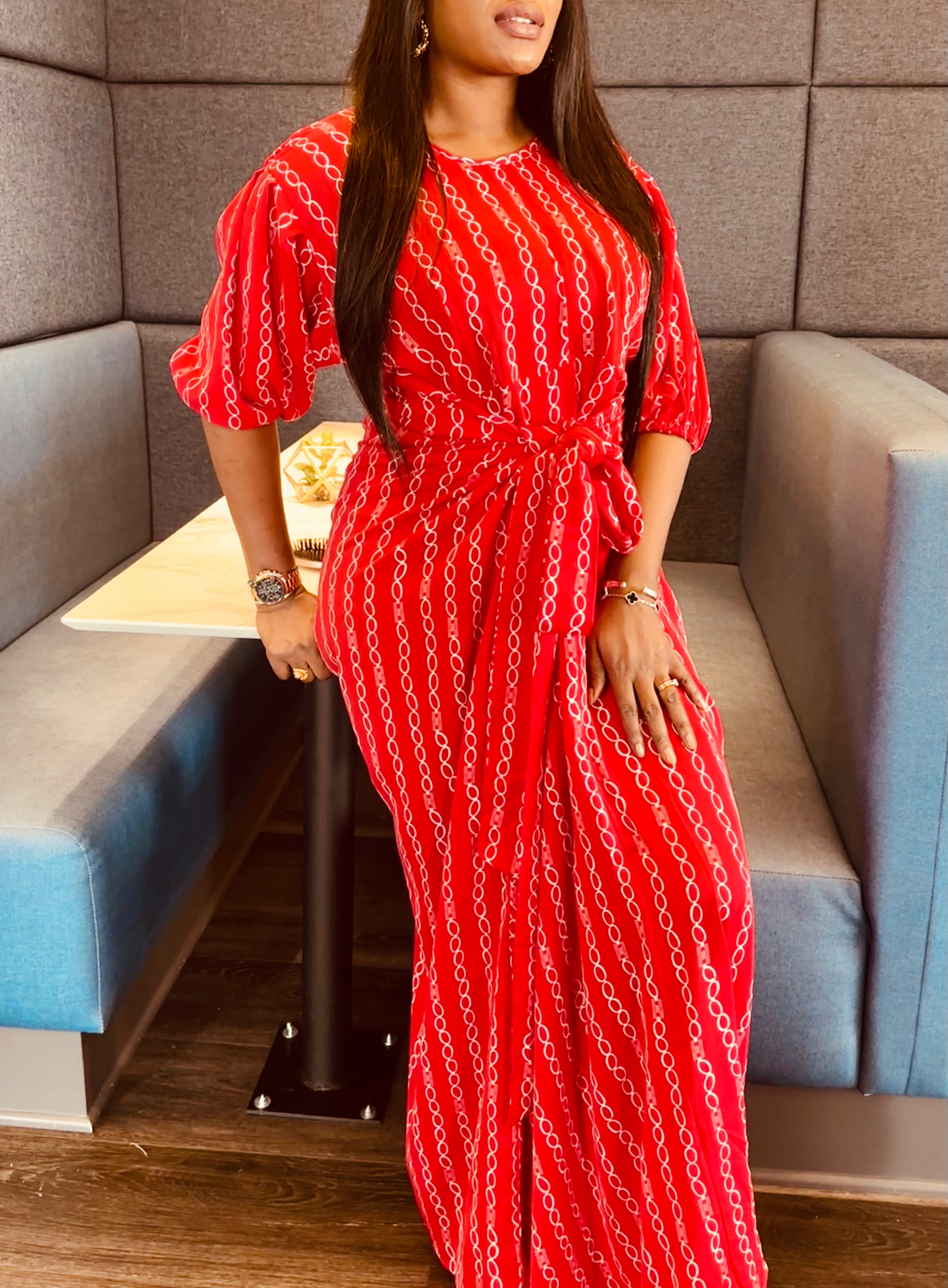 Spicy Long Dress (Red)